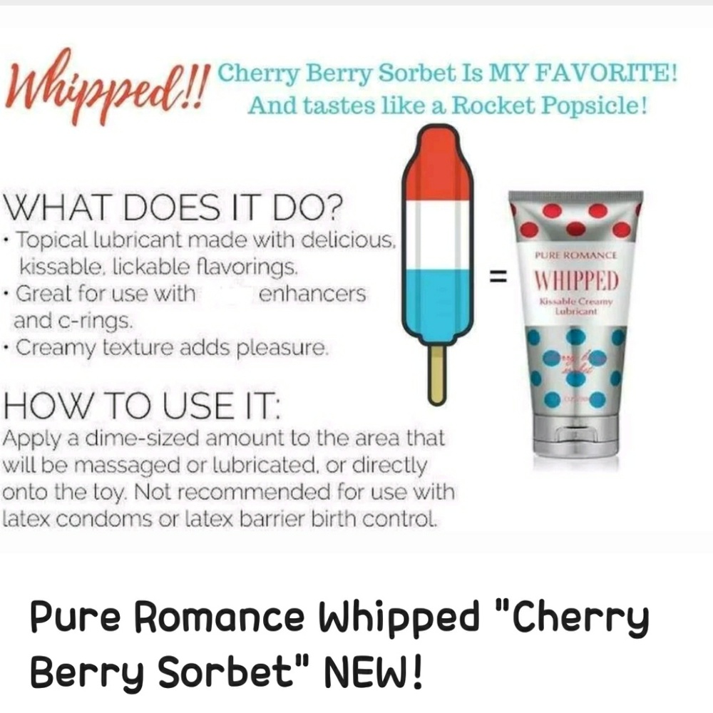 Pure romance whipped cherry berry sorbet